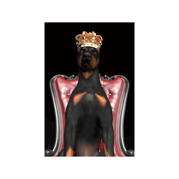 Seinapilt Dog in Crown