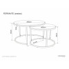 Coffee table set Ferrante D