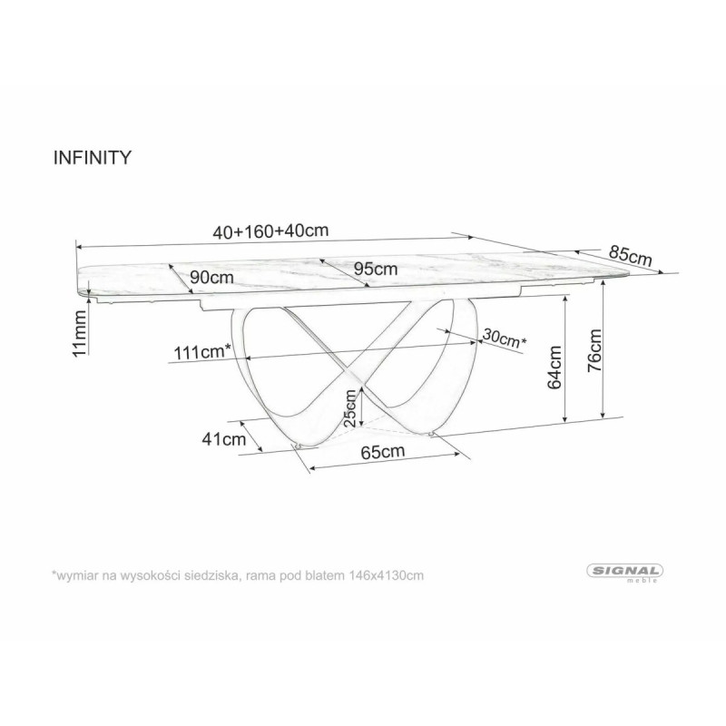 Table Infinity Ceramic
