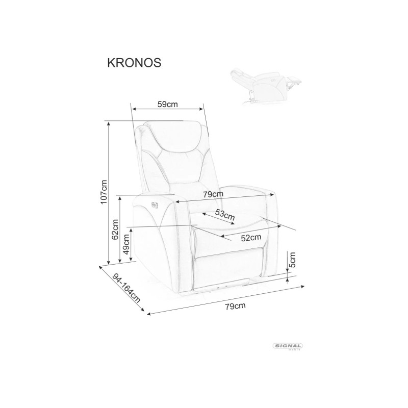 Кресло Kronos Velvet