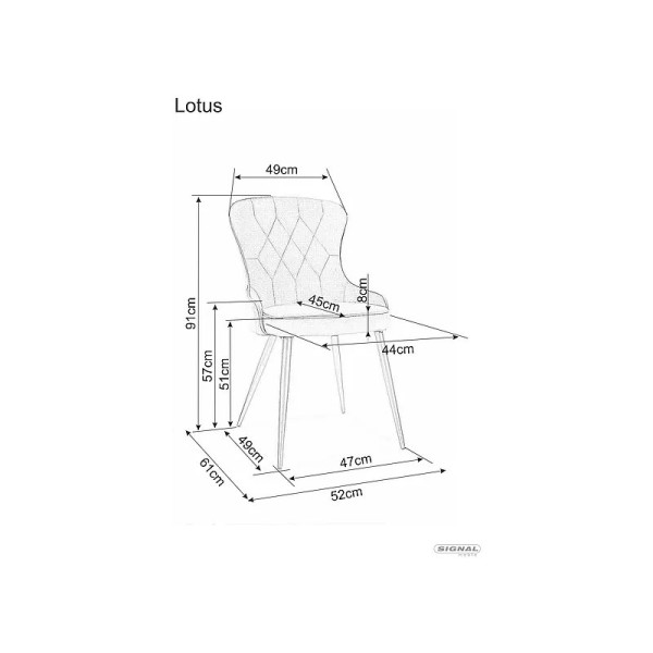 Chair Lotus Velvet