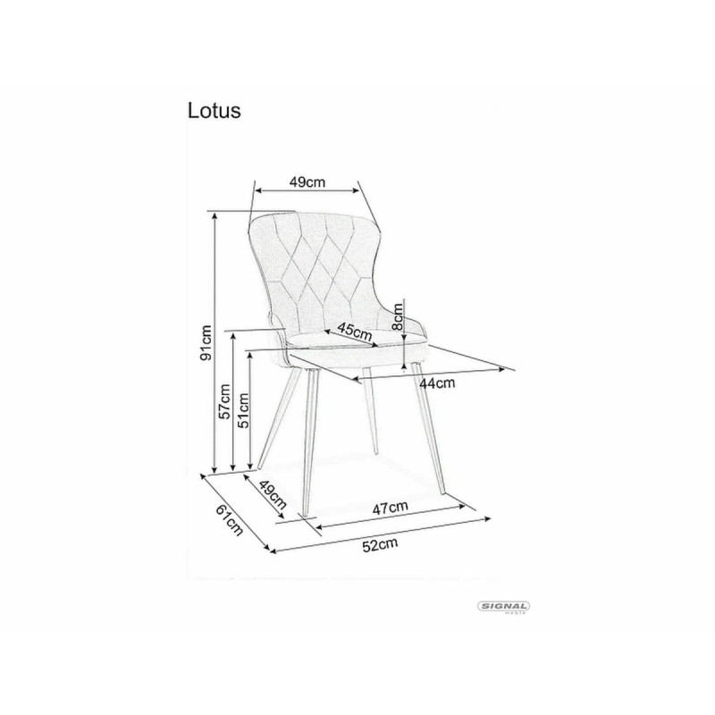Chair Lotus Velvet