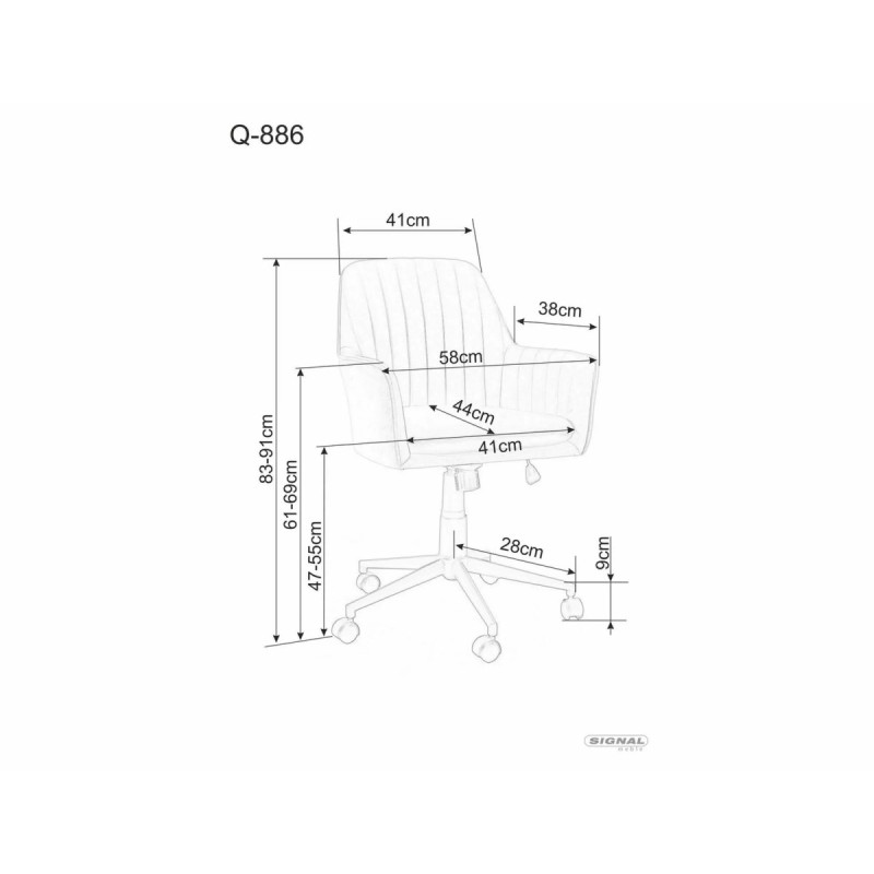 Tugitool obrotowy Q-886 Velvet