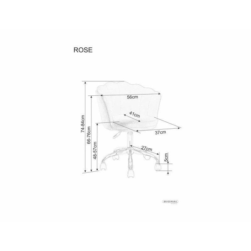 Tugitool obrotowy Rose Velvet