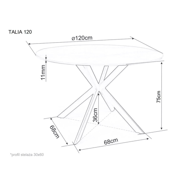 Table Talia 120