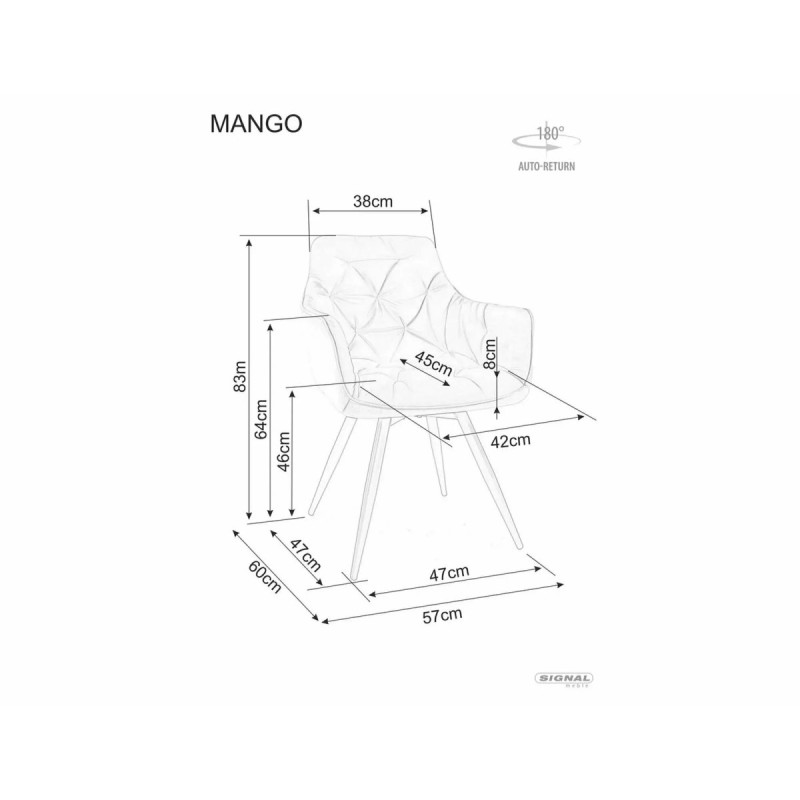Chair Mango Velvet