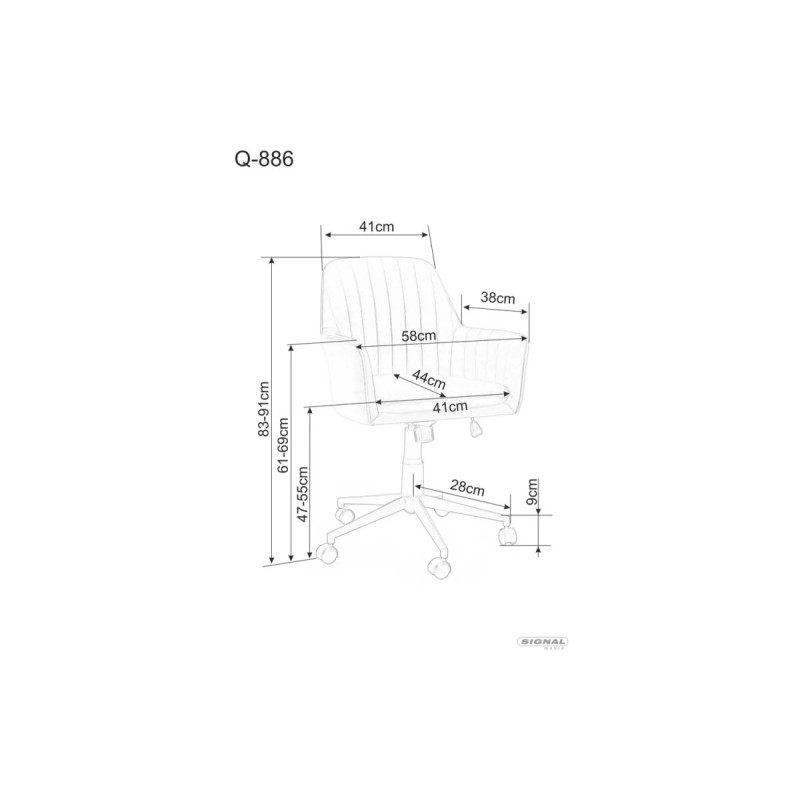 Tugitool obrotowy Q-886 Velvet