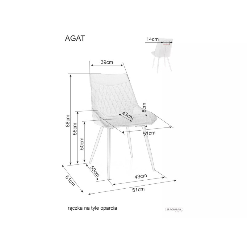 Chair Agat Velvet