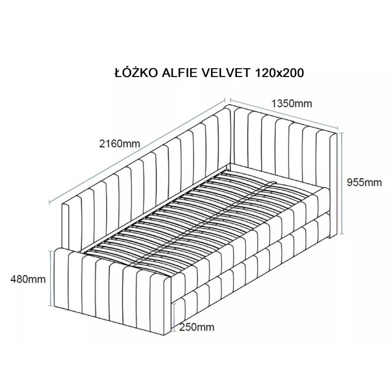 Bed Alfie Velvet