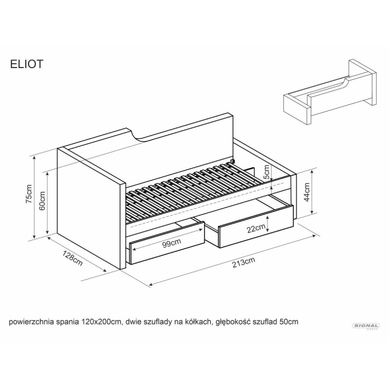 Voodi Eliot Velvet