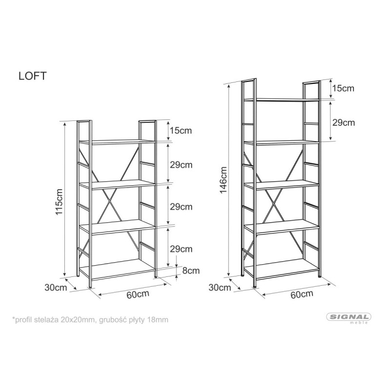 Riiul Loft R4