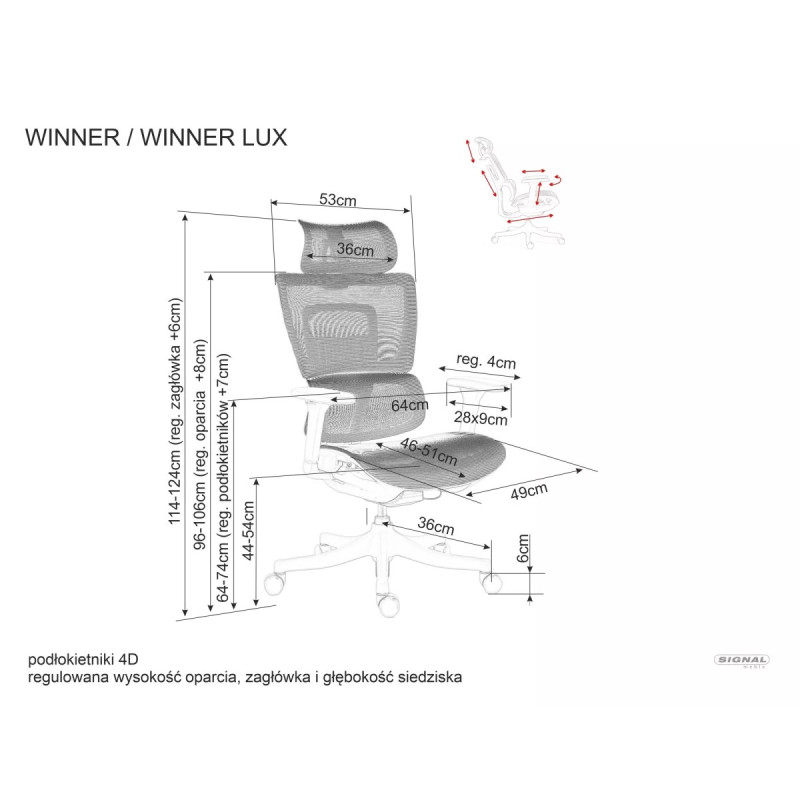 Tugitool obrotowy Winner Lux
