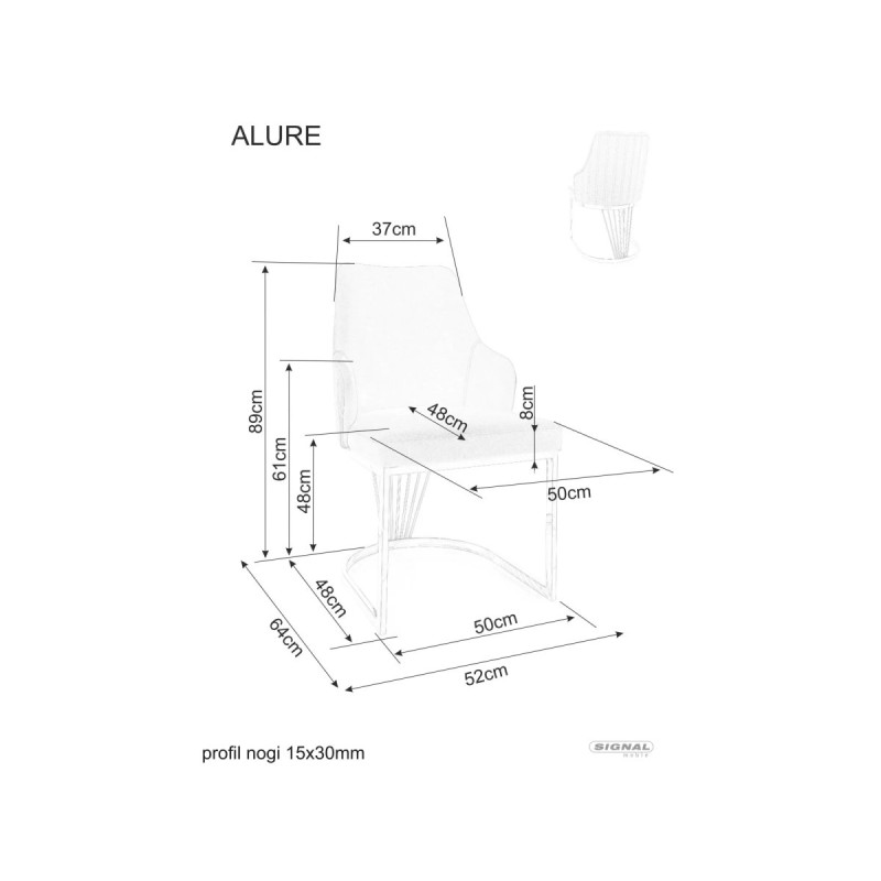 Chair Alure Velvet