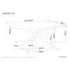 Table Gaston Ceramic 140