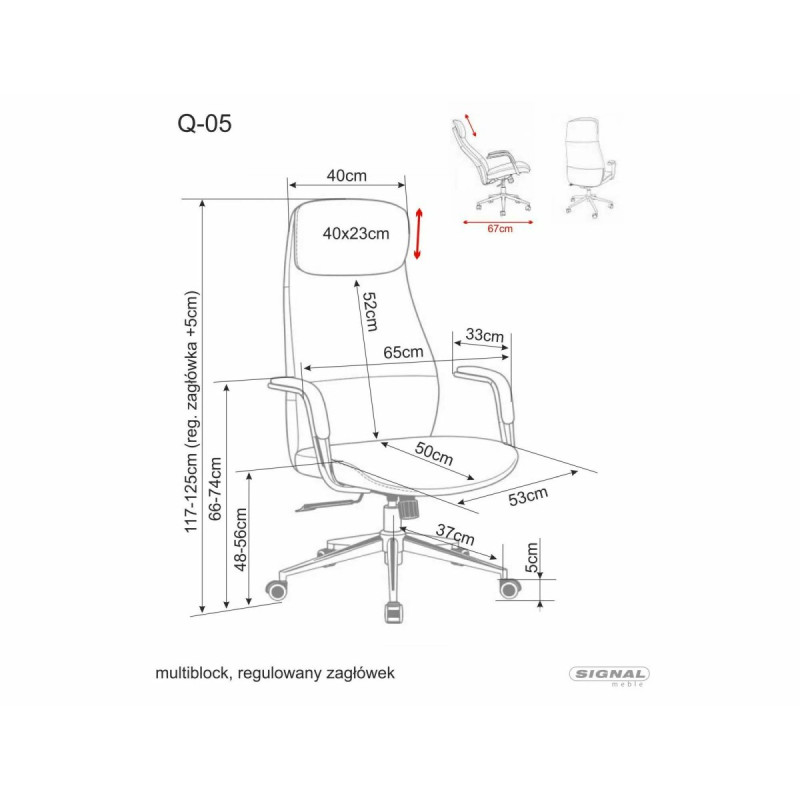 Armchair obrotowy Q-05