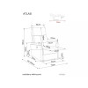Reguleeritav tugitool Atlas Raven