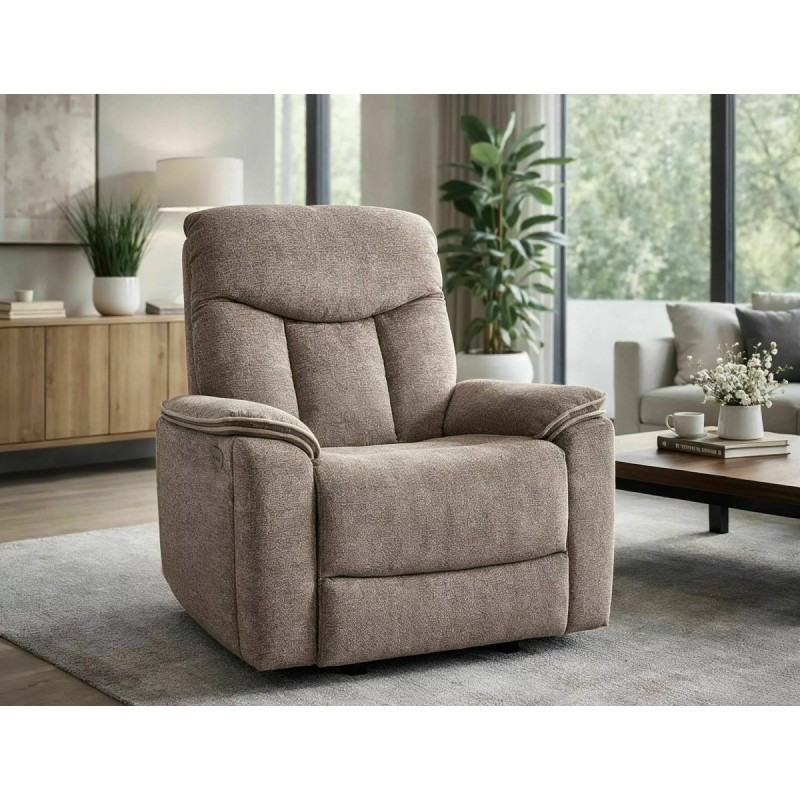 Reclining armchair Odys Raven