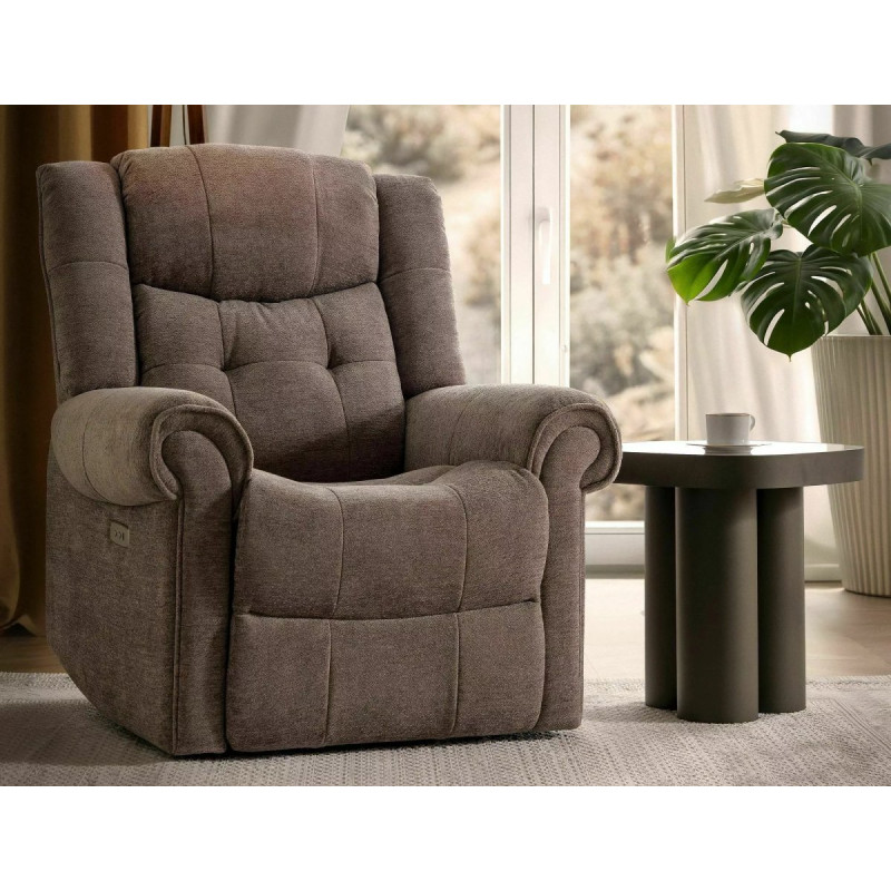 Reclining armchair Parys Raven