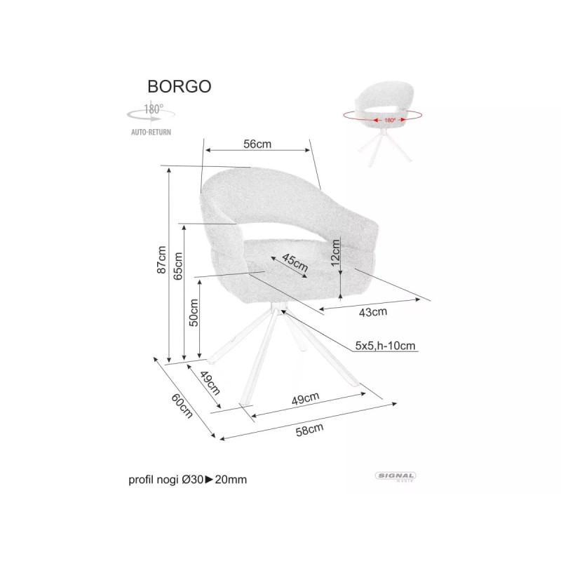 Chair Borgo Leo