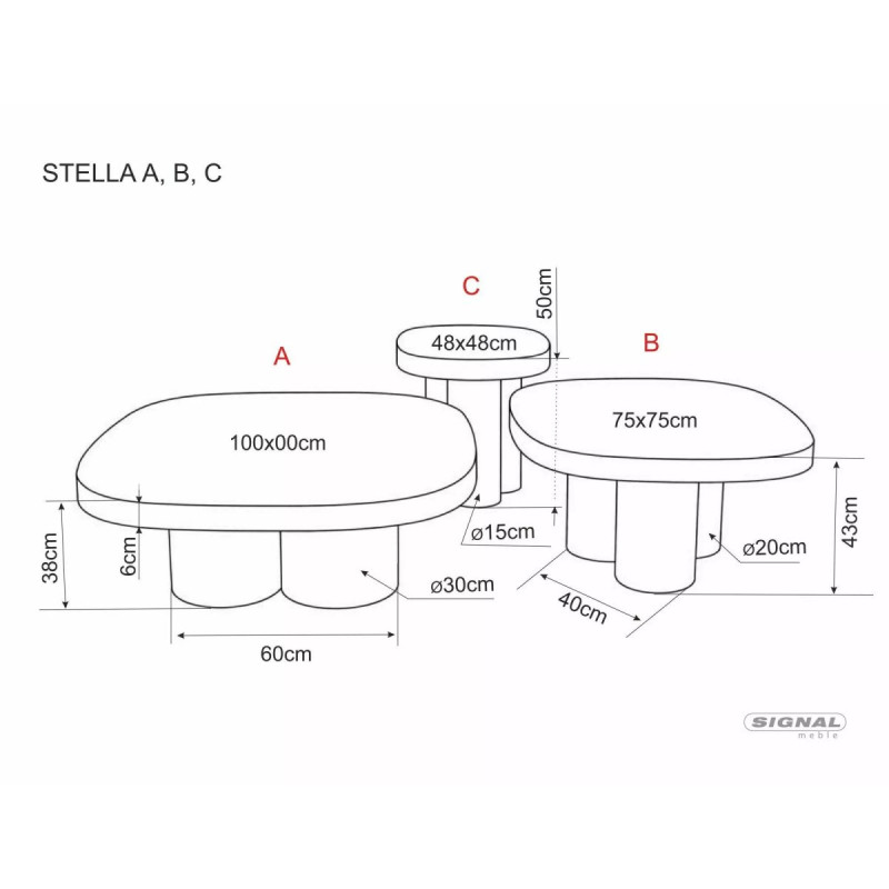 Diivanilaud Stella A