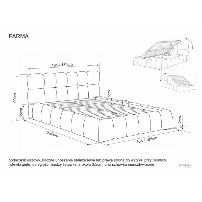 Bed Parma Velvet