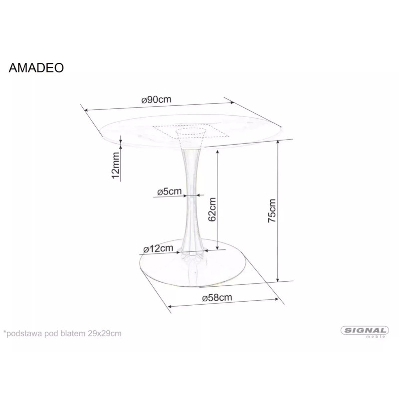 Table Amadeo