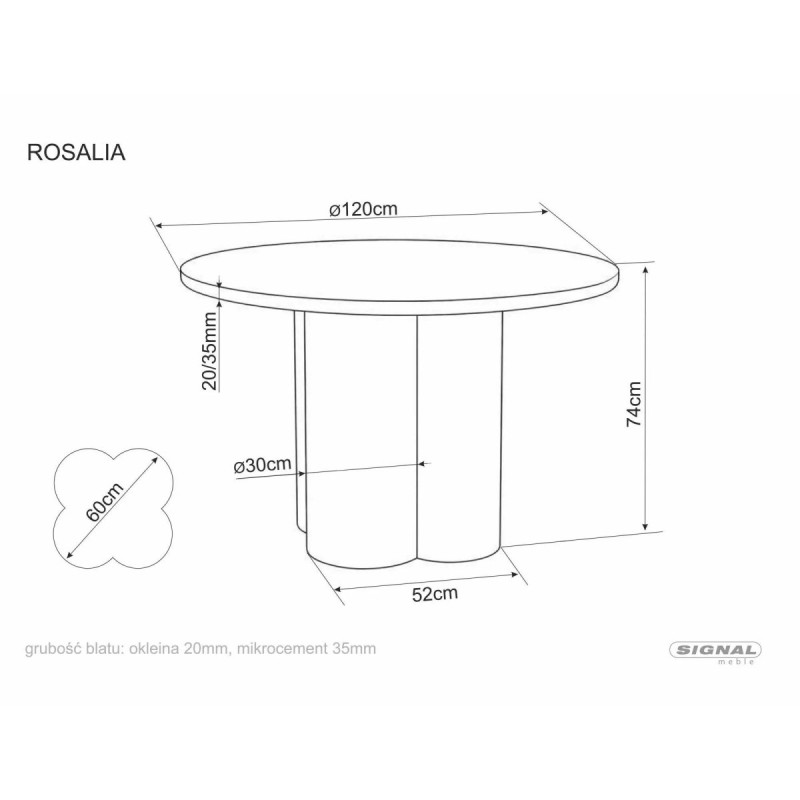 Table Rosalia
