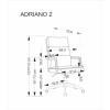 Kontoritool ADRIANO 2 hall
