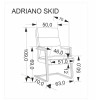 Kontoritool ADRIANO 2 kelguraamiga