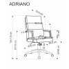 Office chair ADRIANO  grey 11