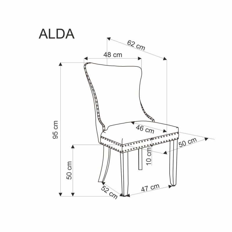 Стул ALDA серый