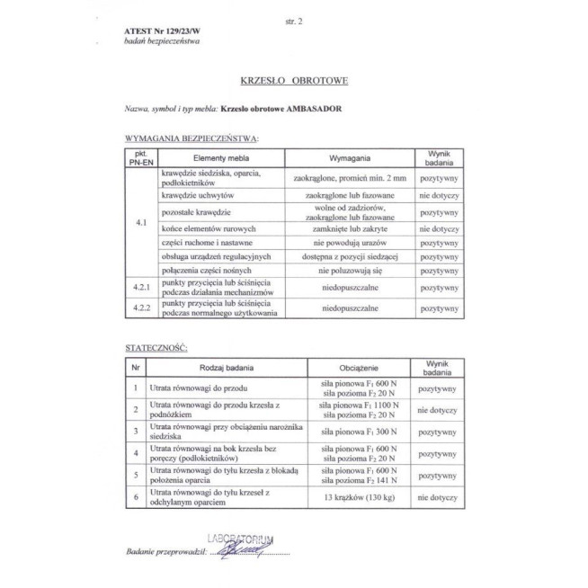 Kontoritool AMBASADOR