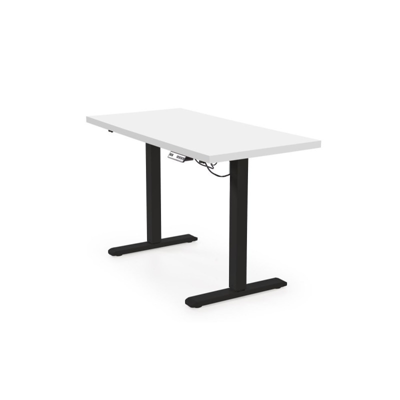 Desk B/54 top - white, frame - black