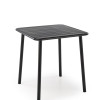 Outdoor table square BOSCO black