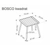Õuelaud BOSCO must