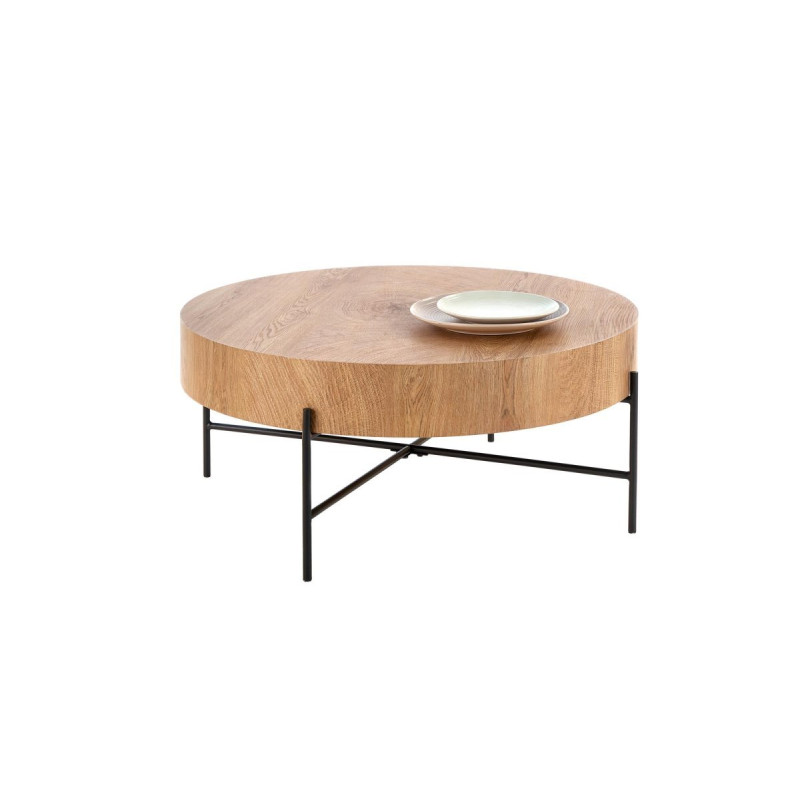 Diivanilaud BROKLYN naturaalne tamm / must | ZIP.HOME