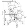 Office chair DESMOND dark brown