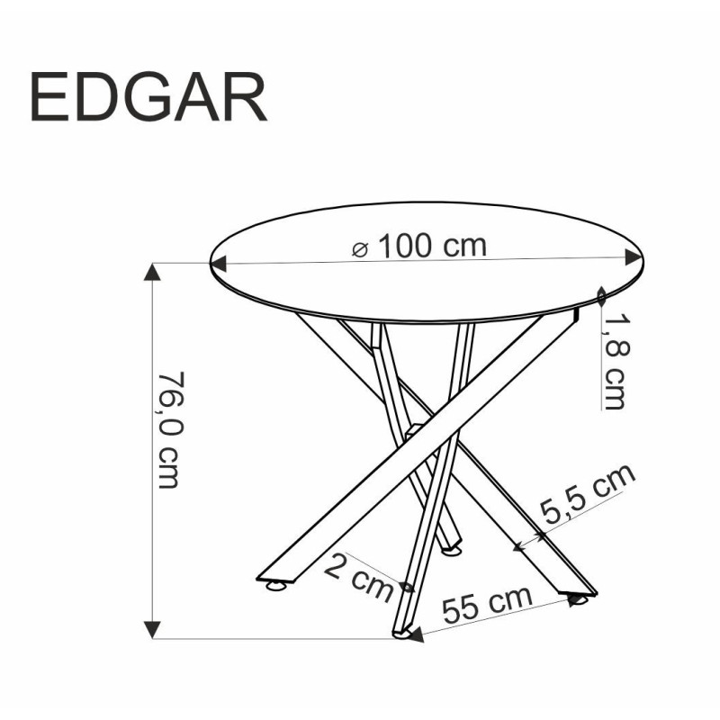 Стол EDGAR орех