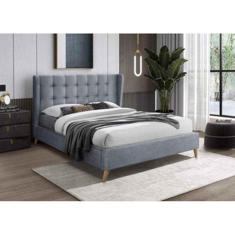 Bed 160x200 ESTELLA grey