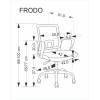 Office chair FRODO light grey