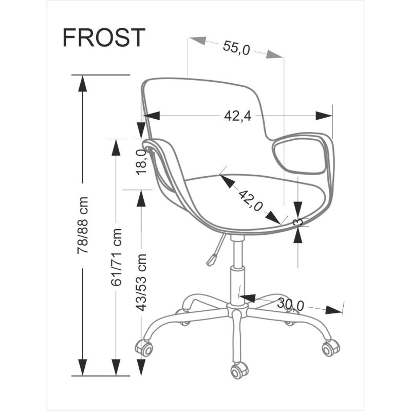 Kontoritool FROST must