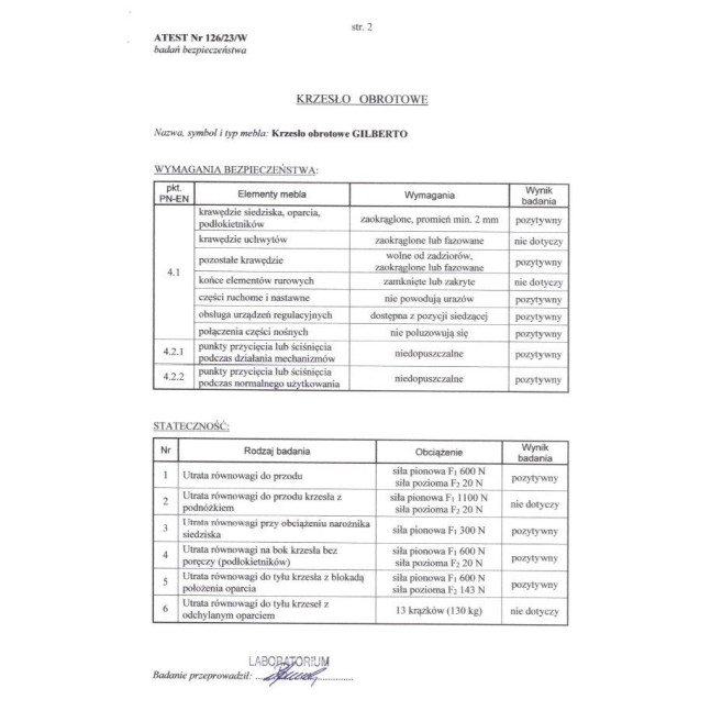 Kontoritool GILBERTO