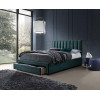 Bed 140x200 GRACE dark green