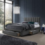 Bed 140x200 GRACE grey