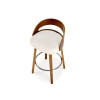 Bar Stool H110 creamy / walnut