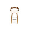 Bar Stool H110 creamy / walnut