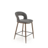 Bar Stool H114 grey / walnut
