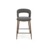 Bar Stool H114 grey / walnut