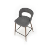 Bar Stool H114 grey / walnut