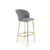 Bar Stool H116 grey / gold